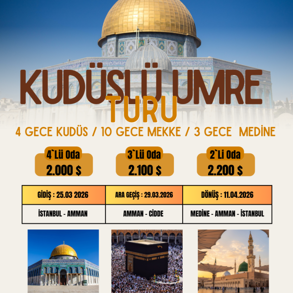 KUDÜSLÜ UMRE PROGRAMI
