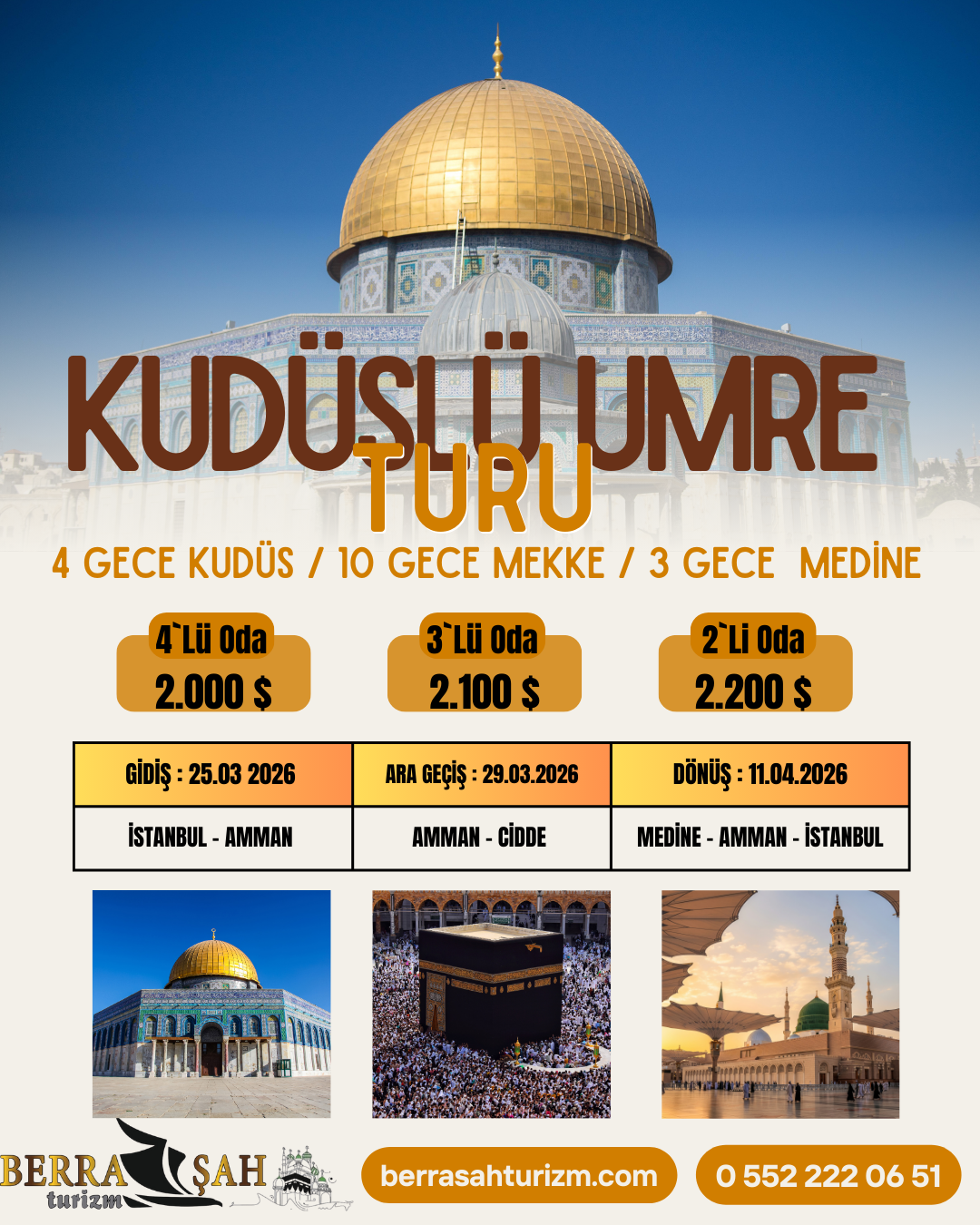 KUDÜSLÜ UMRE PROGRAMI