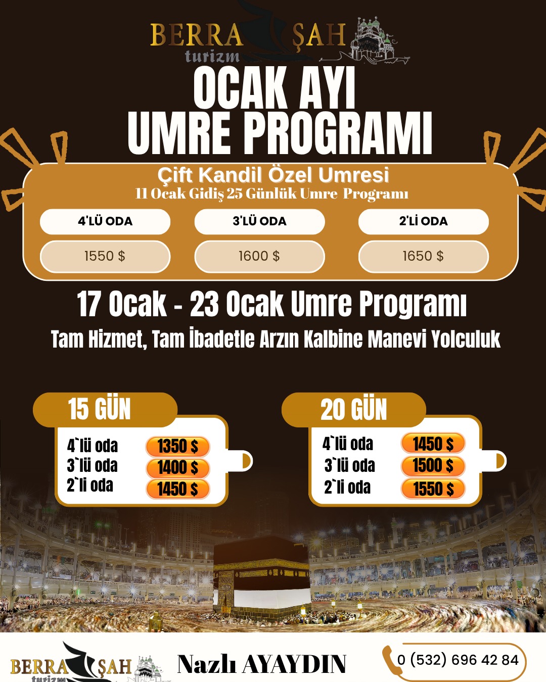 OCAK AYI UMRE PROGRAMI